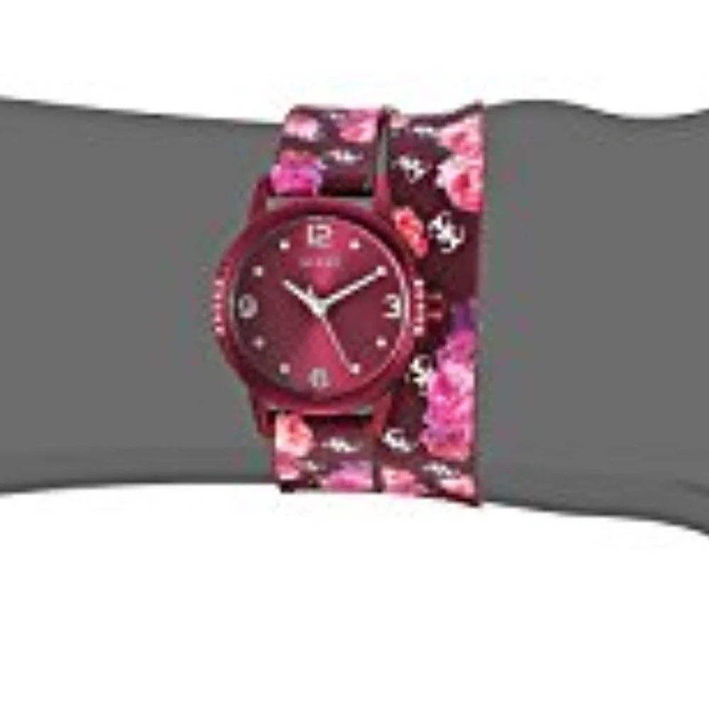 New GUESS Floral Wrap Casual Women's Watch